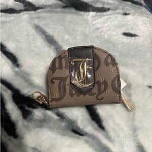 Juicy Couture Tan and Black Logo Wallet